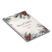 Custom Rot und Weiß Wasserfarbe Blumenfestival Notizblock (Rechte Seite)