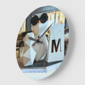 Custom Round Acrlic Wall Clock - Personalisierte K Große Wanduhr (Winkel)