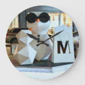 Custom Round Acrlic Wall Clock - Personalisierte K Große Wanduhr (Vorderseite)