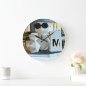 Custom Round Acrlic Wall Clock - Personalisierte K Große Wanduhr (Zuhause)