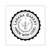Custom Round Bakery Logo Stamp Gummistempel (Prägung)