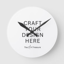 Custom Round Clock – Add Your Design, Photo, Logo Runde Wanduhr