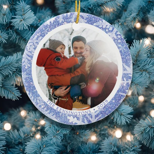 Custom Round Foto Weihnachtsschmuck