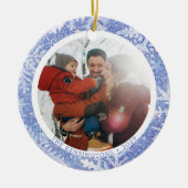 Custom Round Foto Weihnachtsschmuck (Vorne)