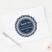 Custom Round Gastgeschenk Hochzeit Danke Stickers (Umschlag)