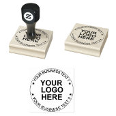 Custom Round Logo Stamp. Modern Business Text Seal Gummistempel