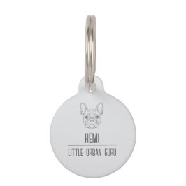 Custom Round Pet Tag – Minimal Dog ID Tag Haustiermarke
