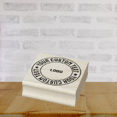 Custom Round Wood Briefmarke - Personalisierter Na Gummistempel