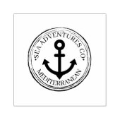 Custom Round Wooden Logo Rubber Stamp Gummistempel (Prägung)