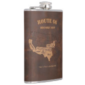 Custom Route 66 Centennial Map Travel Flachmann (Rechts)