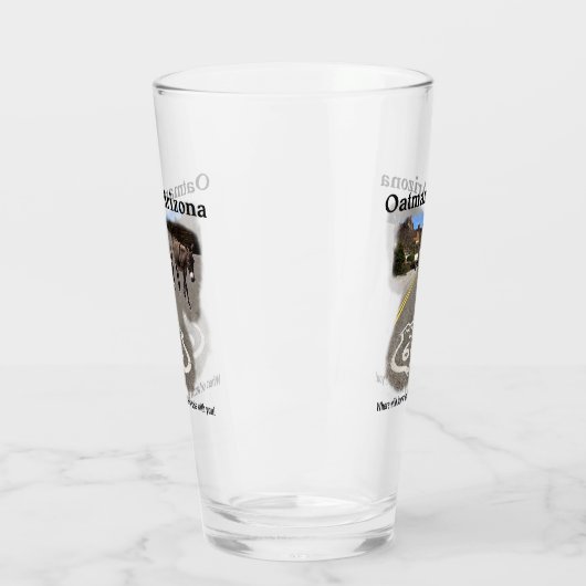 Custom Route 66 Oatman Arizona Burros auf der Stra Glas (Links)