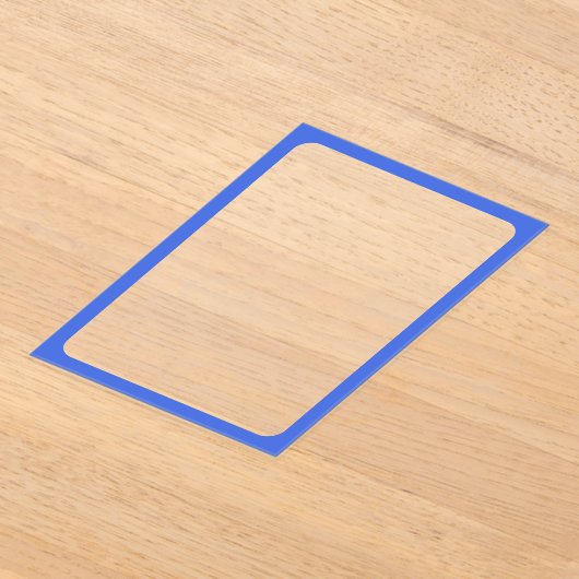 Custom Royal Blue Acrylic Frame Einladung (Ablage )