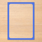 Custom Royal Blue Acrylic Frame Einladung (Vorderseite)