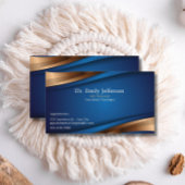 Custom Royal Blue Modern Modern Beruflich Visitenkarte