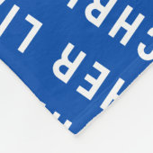 Custom Royal Blue Personalisiert Son Baby Boy Gesc Fleecedecke (Ecke)