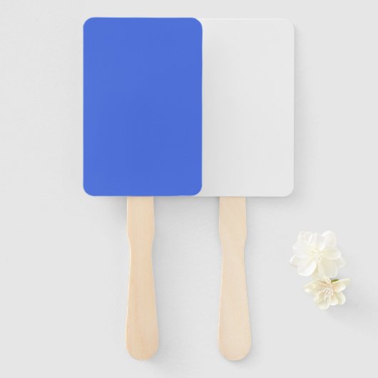 Custom Royal Blue + White Fans (Bulk) Fächer (Vorne und Hinten)