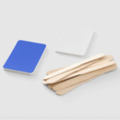 Custom Royal Blue + White Fans (Bulk) Fächer (Non-assembled)