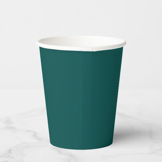 Custom Royal Emerald Paper Cups - Bulk Trinkbehält Pappbecher (Rechts)