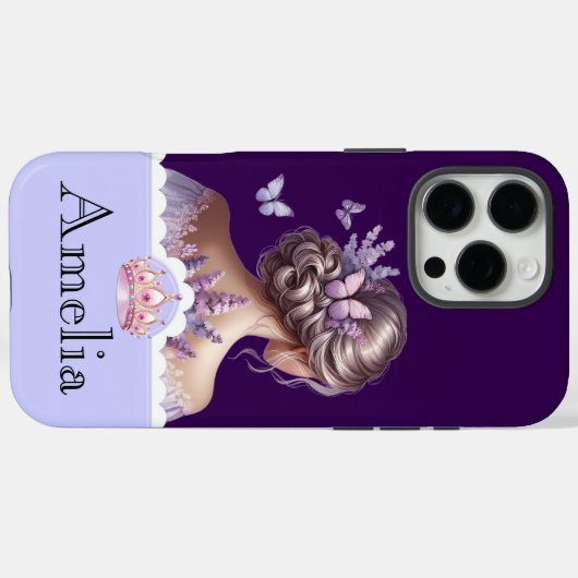 Custom Royal Lavender Butterfly Case for iPhone 11 (Rückseite (Horizontal))