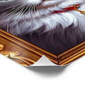 Custom Royal Pet Portrait Noble Digitale Kunst Poster (Ecke)