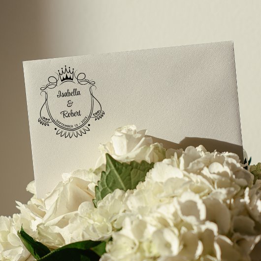 Custom Royal Wedding Gummistempel