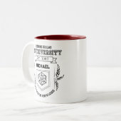 Custom RPG University - Funny RPG Liebhaber Zweifarbige Tasse (Vorderseite Links)