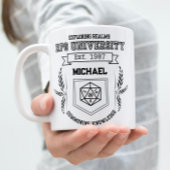 Custom RPG University - Funny RPG Liebhaber Zweifarbige Tasse