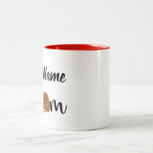 Custom Ruby Cavalier King Charles Spaniel Gift Zweifarbige Tasse (Mittel)