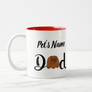 Custom Ruby Cavalier King Charles Spaniel Zweifarbige Tasse