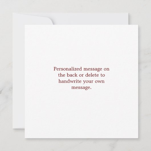 Custom Ruby-throated Hummingbirds Dankeschön Karte (Rückseite)