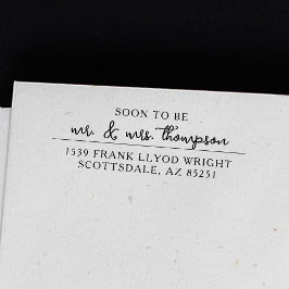 Custom Rücksendeadresse Briefmarke für Hochzeitsei Permastempel