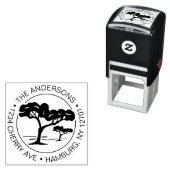 Custom Rücksendeadresse Umbrella Pine Tree Permastempel (Beispiel)