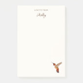 Custom Rufous Hummingbird Notes Post-it Klebezettel (Vorderseite)