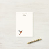 Custom Rufous Hummingbird Notes Post-it Klebezettel (Auf Schreibtisch)