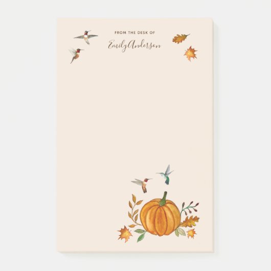 Custom Rufous Hummingbirds Notepad Post-it Klebezettel (Vorderseite)
