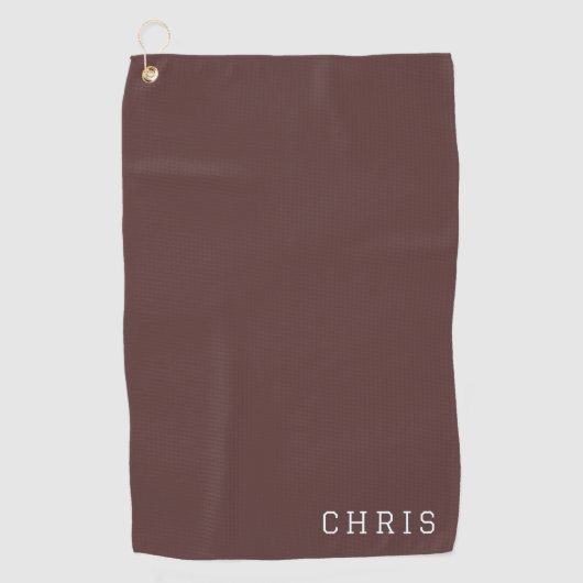 Custom Rum Raisin Golf Towel Golfhandtuch (Vorderseite)