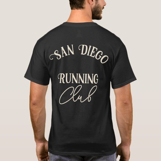 Custom Running Club Matching Group T-Shirt (Rückseite)