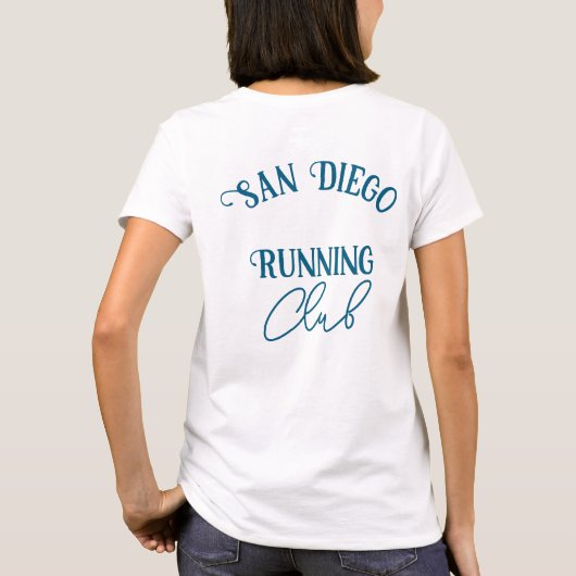 Custom Running Club Matching Group T-Shirt (Rückseite)