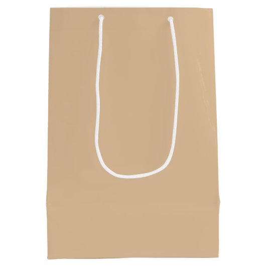 Custom Rustic Bakery Logo Kraft Paper Bag Mittlere Geschenktüte (Rückseite)