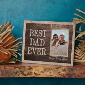 Custom Rustic Best Vater je Liebe Sie Daddy Foto Fotoplatte (Seite)