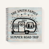 Custom Rustic Camping Camper Trailer Rv Lifestyle Notizblock (Vorderseite)