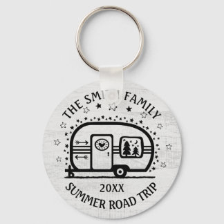 Custom Rustic Camping Camper Trailer Rv Lifestyle Schlüsselanhänger