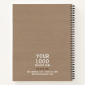 Custom Rustic Charm Kraft Paper Employee Sketch Notizblock (Rückseite)