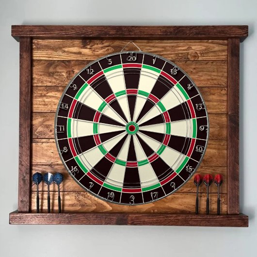 Custom  Rustic  Dartboard Dartscheibe