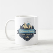 Custom Rustic Family Name Camping Trip Kaffeetasse (Links)