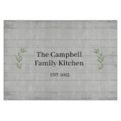 Custom Rustic Farmhouse Family Kitchen Chopping Schneidebrett (Vorderseite)