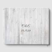 Custom Rustic Floral Guestbook Gästebuch (Rückseite)