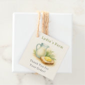 Custom Rustic hausgemachte Butter Vielen Dank Tag Geschenkanhänger (Beispiel)