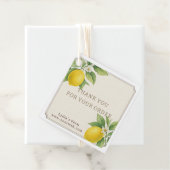 Custom Rustic hausgemachte Lemons Vielen Dank Tag Geschenkanhänger (Beispiel)