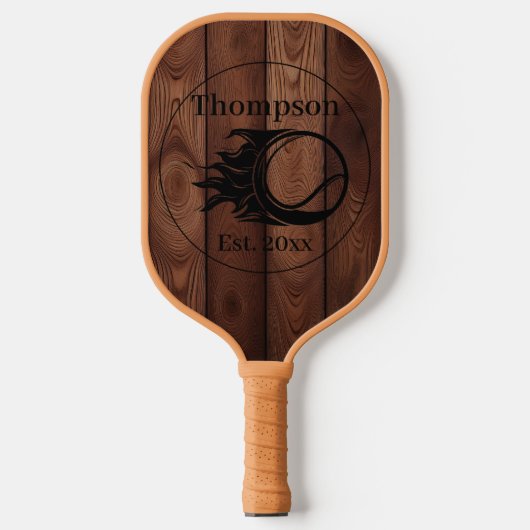 Custom Rustic Holz Texture Pickleball Paddel Pickleball Schläger (Vorderseite)